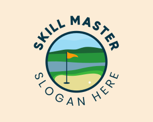 Yellow Flag Golf Course logo design