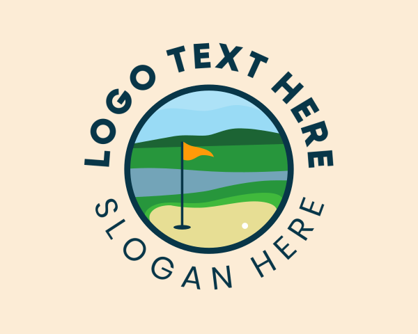 Golf Hole logo example 3