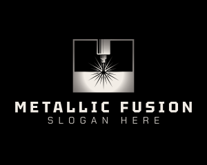 Metal Cutting Machine logo design