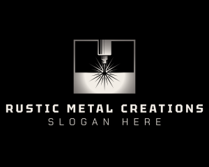 Metal Cutting Machine logo design