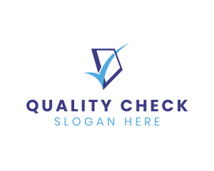 Blue Check Box logo design