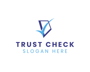 Blue Check Box logo design