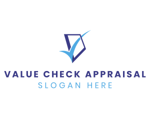 Blue Check Box logo design