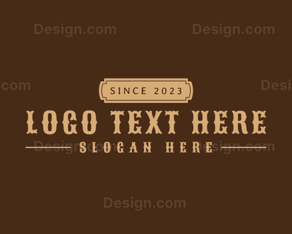 Western Saloon Business Logo