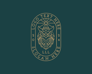 Luxury Owl Crest logo