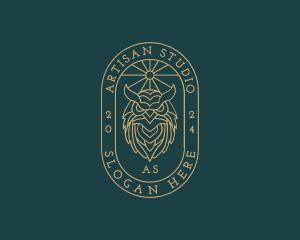 Luxury Owl Crest logo design