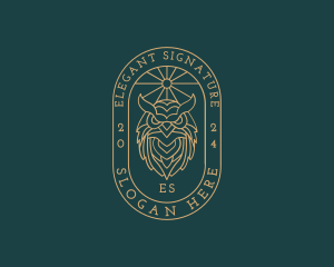 Luxury Owl Crest logo design