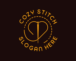 Tailoring Heart Stitch logo design