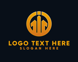 Circle Letter GIG Monogram logo