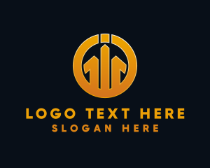 Circle Letter GIG Monogram logo