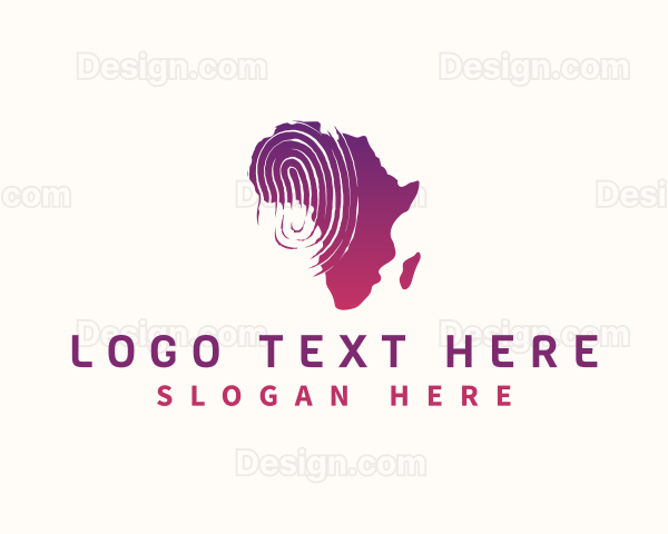 Africa Thumbmark Identity Logo