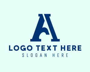 Serif - Modern Serif Business Letter A logo design