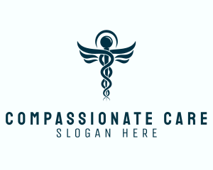 Medical Hospital Caduceus logo design