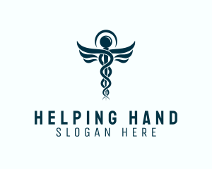 Medical Hospital Caduceus logo design