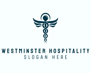 Medical Hospital Caduceus logo design