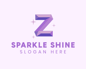 Shiny Gem Letter Z logo