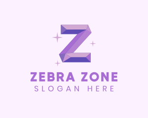 Shiny Gem Letter Z logo design