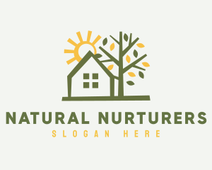 Home Nature Maintenance logo design