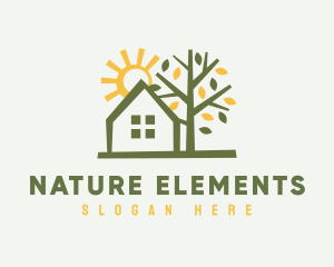 Home Nature Maintenance logo design