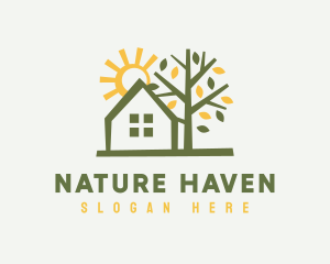 Home Nature Maintenance logo design