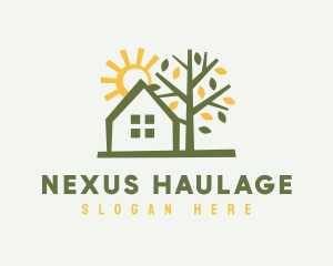 Home Nature Maintenance logo design