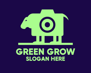 Green Sheep Camera  logo design