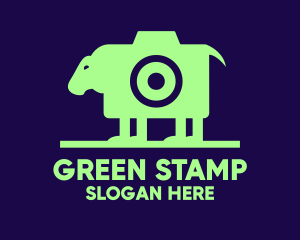 Green Sheep Camera  logo design