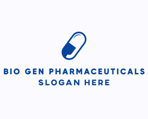 Medicine Capsule Pharmaceutical logo design