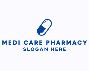 Medicine Capsule Pharmacy logo design