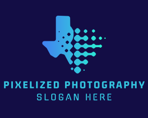 Texas Map Tech Company logo design