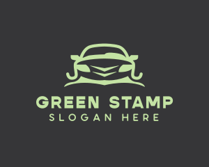 Stylish Green Car logo design