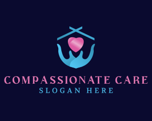 Heart Hand Home Care logo design