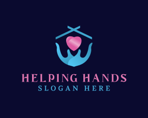 Heart Hand Home Care logo design