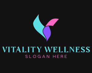 Beauty Wellness Letter V logo