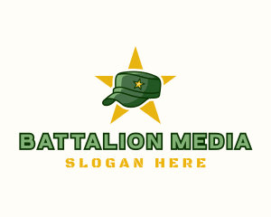 Military Cap Officer logo design