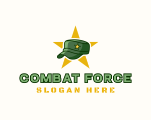 Military Cap Officer logo design