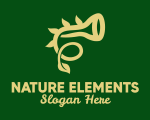 Natural Horn Instrument  logo design