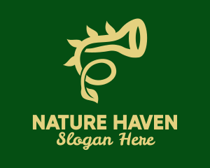 Natural Horn Instrument  logo design