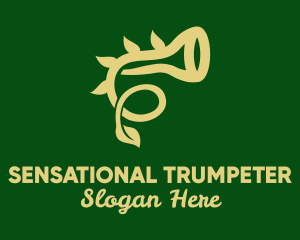 Natural Horn Instrument  logo design