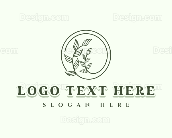 Herbal Botanical Plant Leaf Logo