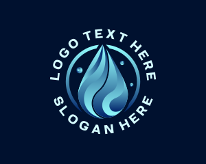 Liquid Water Droplet logo