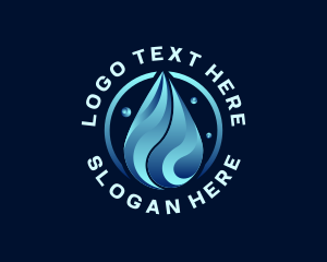 Liquid Water Droplet Logo