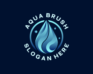 Liquid Water Droplet logo design