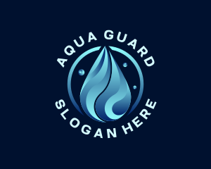 Liquid Water Droplet logo design