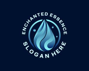 Liquid Water Droplet logo design