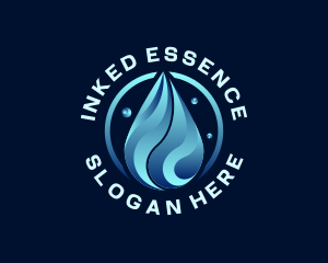 Liquid Water Droplet logo design