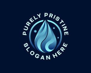 Liquid Water Droplet logo design