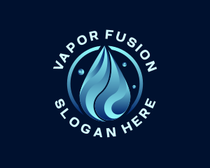 Liquid Water Droplet logo design