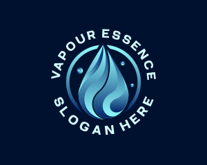 Liquid Water Droplet logo design