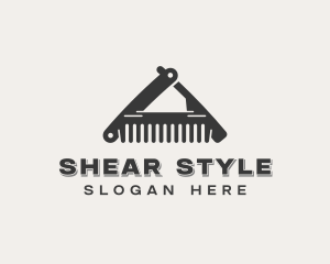 Comb Razor Barbershop logo design